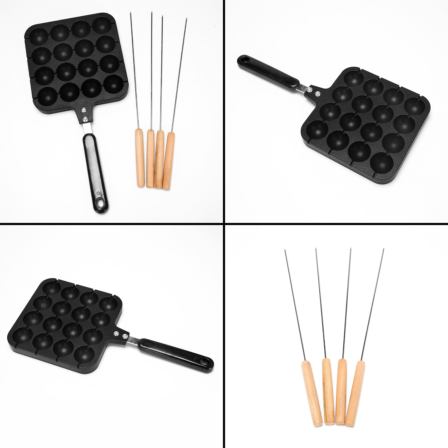 F-T 16 Holes Aluminum Takoyaki - đánh giá và giá Takoyaki Grill Plate