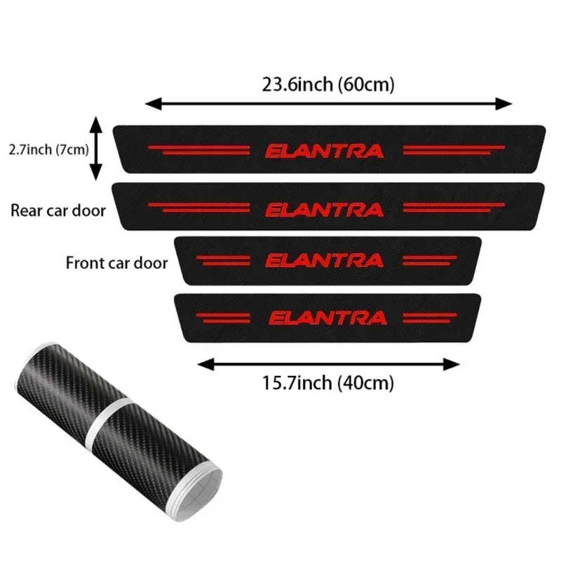 Car Front Rear Door Threshold  - đánh giá và giá Crepe Pan Carbon